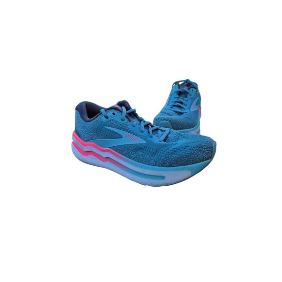 Brooks ghost max 2 road running shoe womens sneakers max cushion aqua blue 7 - Picture 1 of 10